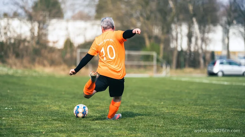 a boy playing football